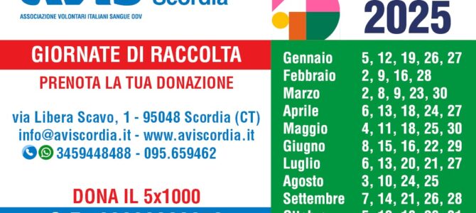 Calendario Giornate di Raccolta 2025